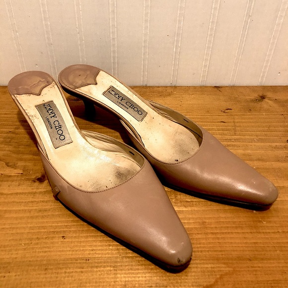 Jimmy Choo Shoes - Jimmy Choo Nude Mule Heel